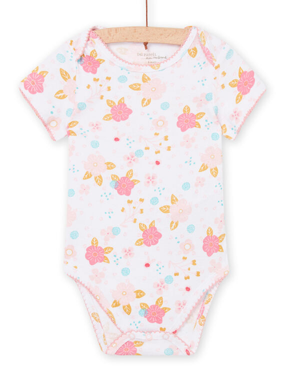 Kurzärmeliger Body mit Blumenmuster PEFIBODFLO / 22WH1346BDL001
