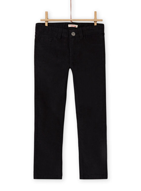 Einfache schwarze Hose für Jungen MOJOPAVEL8 / 21W902N4PAN090