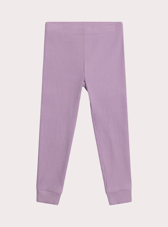 Leggings, lila, Mädchen XYAJOLEG4 / 25WI01E1CALH707