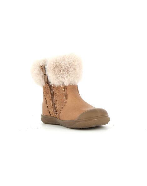 Light brown HIGH BOOTS BOPY® PIBOTTCOEUR / 22XK3792D10804