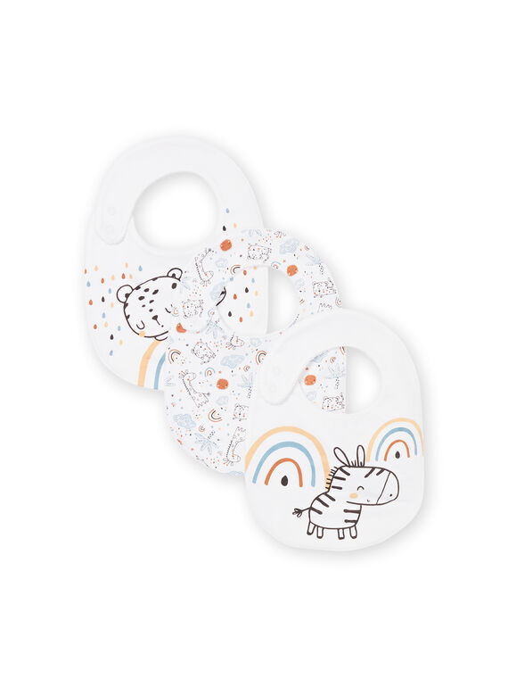 3 Lätzchen mit Druck und ausgefallenen Mustern ROU1BAV3 / 23SF4262BAV000