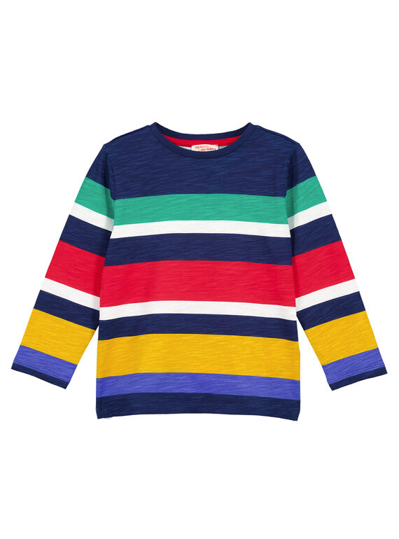 Langarm-T-Shirt mit Multicolor-Streifen GOMUTEE1 / 19W902F1TML070