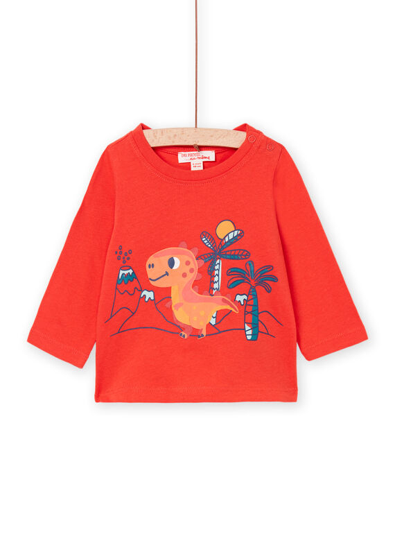 Rotes langärmeliges T-Shirt PUPRITEE3 / 22WG10P1TMLE405