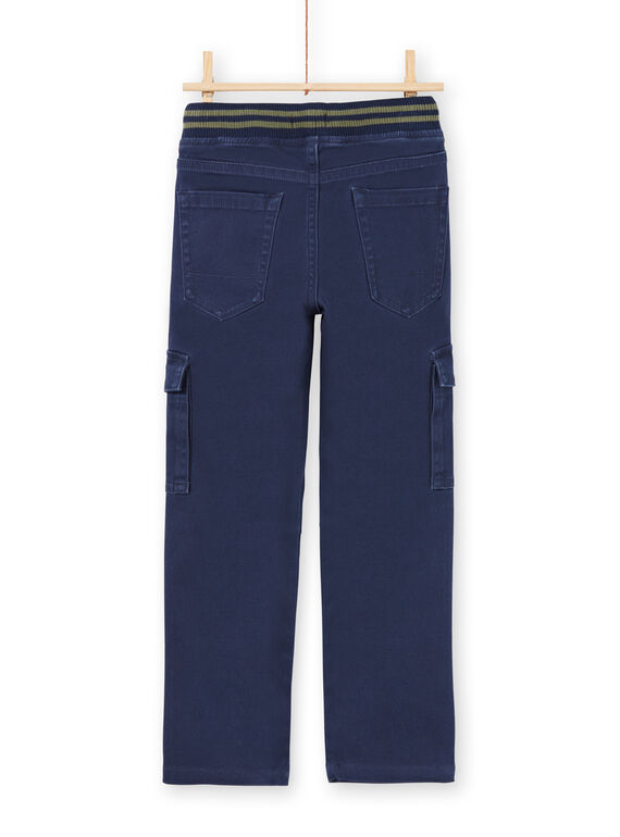 Dunkelblaue Hose für Jungen MOJOPAMAT1 / 21W90228PAN705
