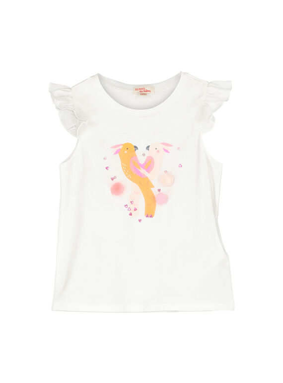 Kurzärmeliges T-Shirt für Mädchen FAPOTI3 / 19S901C1TMC000