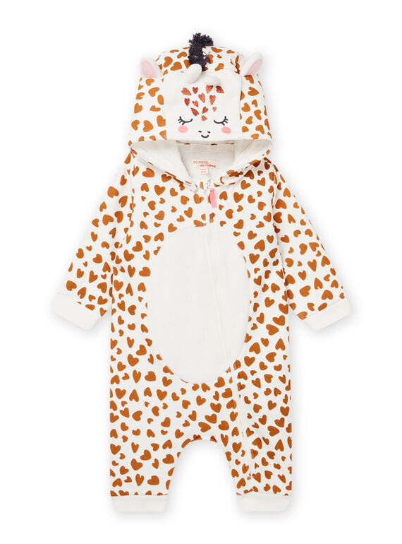 Baby Mädchen ecru giraffe animation oversyjama NEFISURGIR / 22SH13E1SPY001
