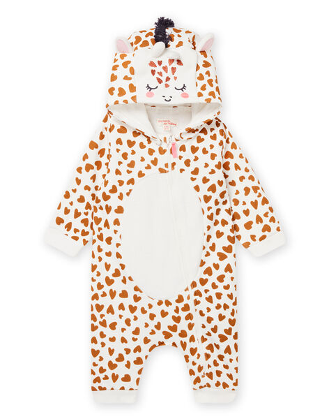 Baby Mädchen ecru giraffe animation oversyjama NEFISURGIR / 22SH13E1SPY001