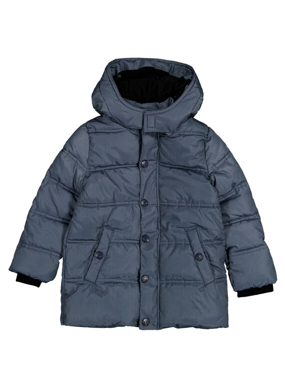 Mittellange Steppjacke mit Fischgrät-Print GOGRODOU3 / 19W902G6BLOJ926