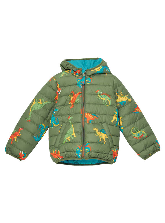 Wendejacke für Jungen mit Dinosaurier-Druck JOGROBLOU2 / 20S902I4BLO604
