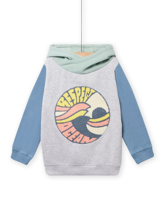 Kapuzensweatshirt mit Farbblockgrafik für Kinder Jungen NOMOSWE / 22S902N1SWEJ922