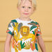 Weißes T-Shirt mit Dschungeltieren für Kind Junge
