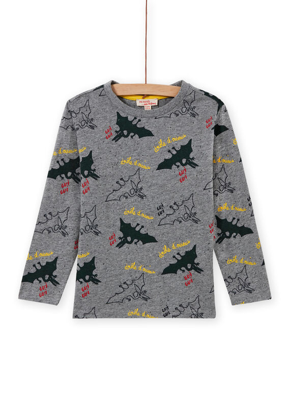 Graues Dinosaurier T-Shirt für Jungen MOFUNTEE1 / 21W902M4TML943