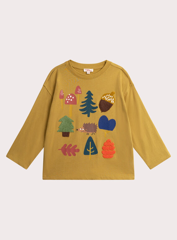 Grünes T-Shirt Animation Waldwelt für Jungen  VOBATEE1 / 24W902Q2TMLG600