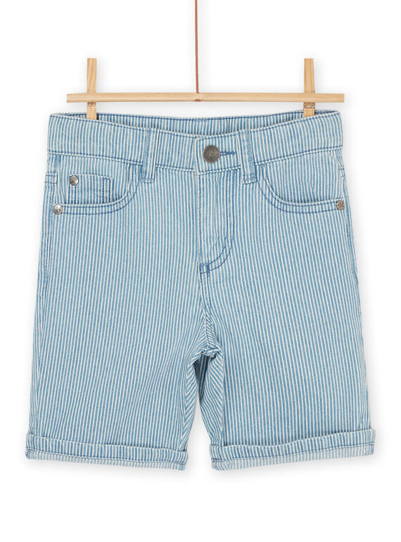 Bermuda-Shorts aus hellem Denim-Jeans mit Streifenmuster ROEXOBER1 / 23S902V3BERP272