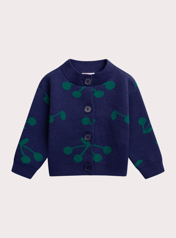 Strickjacke, blau XABLUCAR2 / 25W901N2CAR703