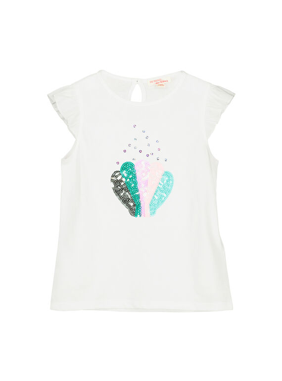 Kurzärmeliges T-Shirt für Mädchen FANETI3 / 19S901B3TMC000