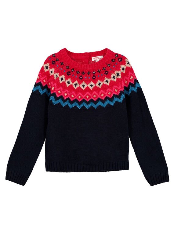 Jacquard-Lurex-Pullover GATRIPULL1 / 19W901J2PUL070