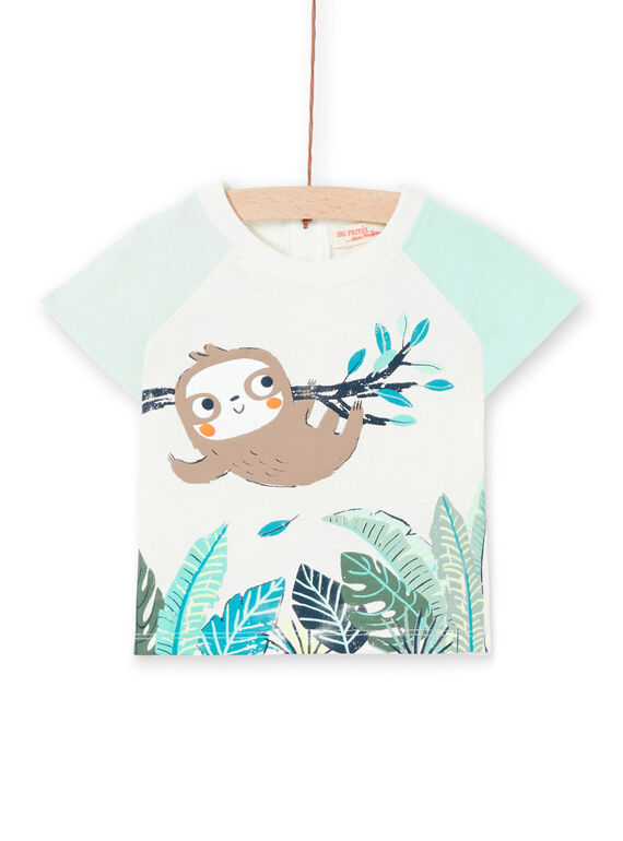 T-shirt ecru baby boy LUVERTI2 / 21SG10Q2TMC001