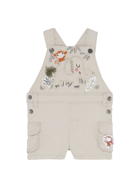Kurze beige Latzhose JUDUSAC / 20SG10O1SAC801