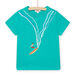 Hellblaues Surfer-T-Shirt mit kurzen Ärmeln für Kind Junge