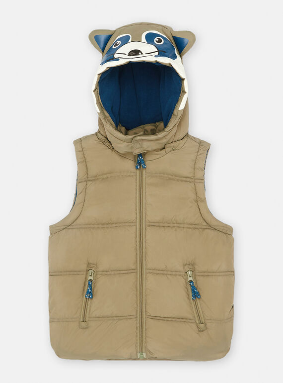 Ärmellose Kapuzenjacke in Khaki SOGRODOU1 / 23W902C2BLO604