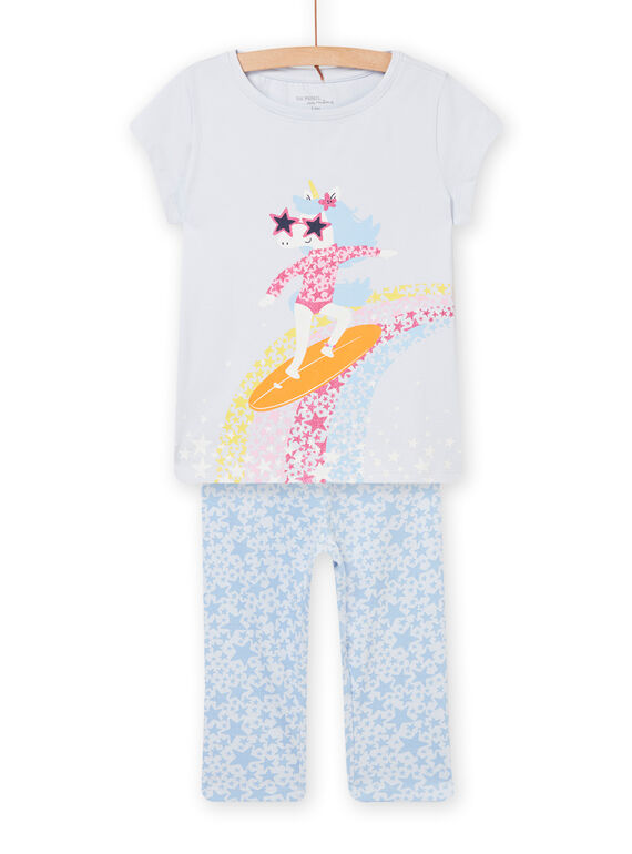 Arktisblauer Schlafanzug für Kind Mädchen NEFAPYJWAV / 22SH11H6PYJC219