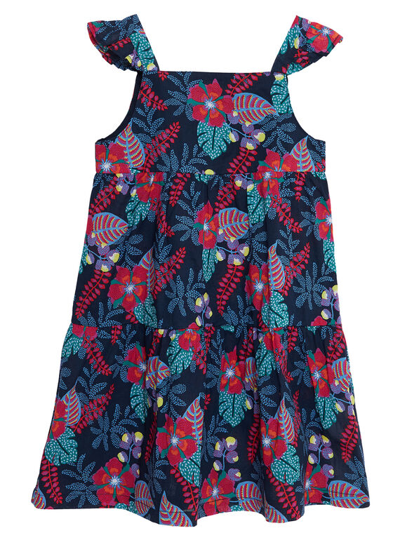 Trägerkleid mit Volants und Blumenaufdruck JAJOSROB6 / 20S901T6ROB070