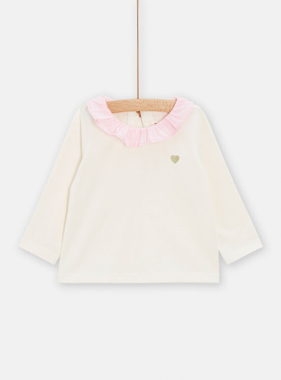 Sweatshirt für Baby-Mädchen in Puderrosa TIJOBRA3 / 24SG09B4BRA001