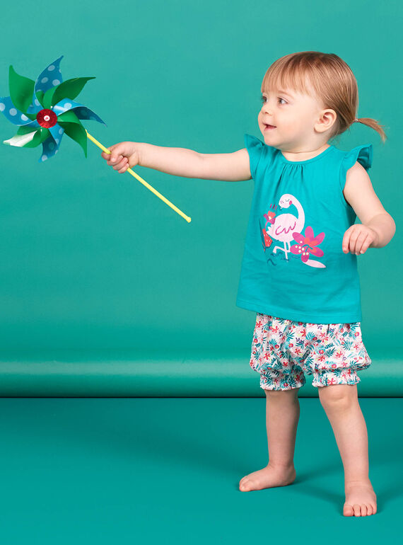 Baby Mädchen Türkis Strand Set LIPLAENS / 21SG09T1ENSC216