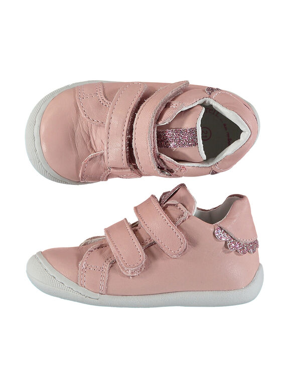 Sportschuh aus flexiblem Leder für Babys Mädchen FBFBASFLEX / 19SK3741D3F030