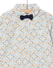 Blau und orange Hemd und Fliege Kind Junge NOSOCHEM / 22S902Q2CHM001