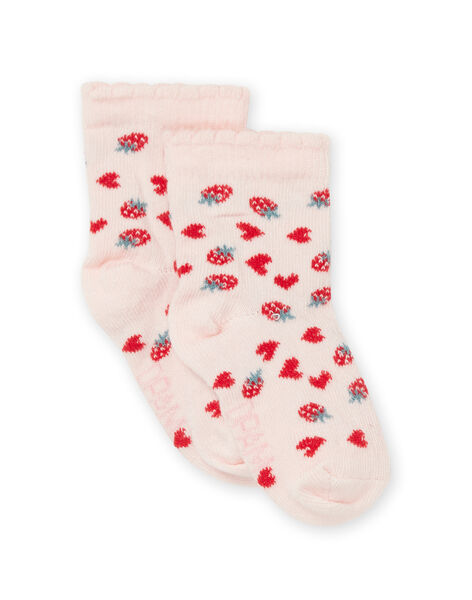Socken mit Erdbeer- und Herzmotiv RYIJOSOQ3 / 23SI0976SOQD310