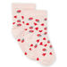 Socken mit Erdbeer- und Herzmotiv