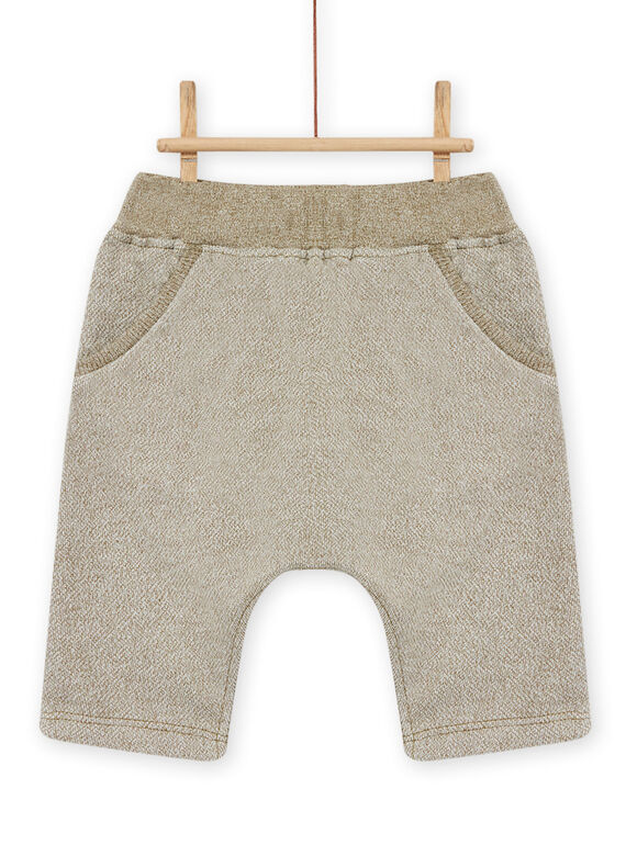 Khakigrüne Hose mit Tiermotiv, Baby Junge MUKAPAN1 / 21WG10I2PAN604