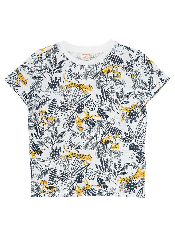 Kurzärmeliges T-Shirt für Jungen, mit Dschungelaufdruck JOTROTI1 / 20S902F1TMC001
