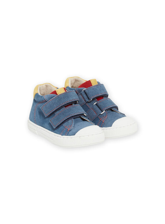 Baby Junge azurblaue, gelbe und rote Turnschuhe NUBASARTHUR / 22KK3831D3FC201