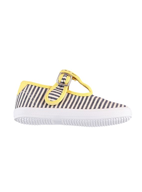Naturweiße Salomé-Schuhe aus Tuch JBGSALRAYE / 20SK38Z1D17001