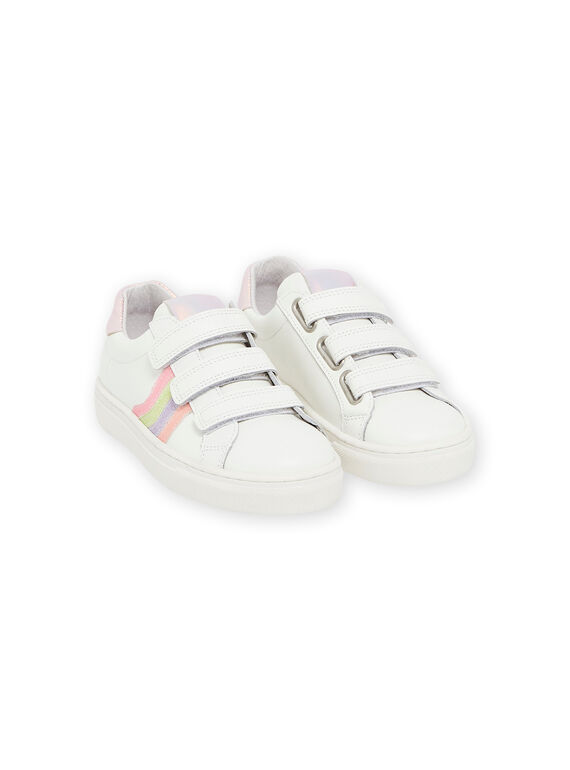 Sneakers aus Leder mit Fantasiemuster RABASRAINB / 23KK3524D3F000