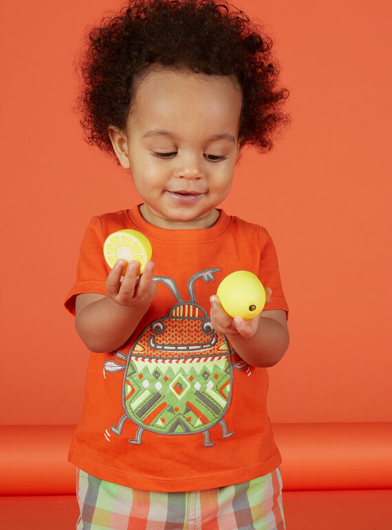 Kurzärmeliges T-Shirt für Babys Jungen FUYETI1 / 19SG10M1TMC400