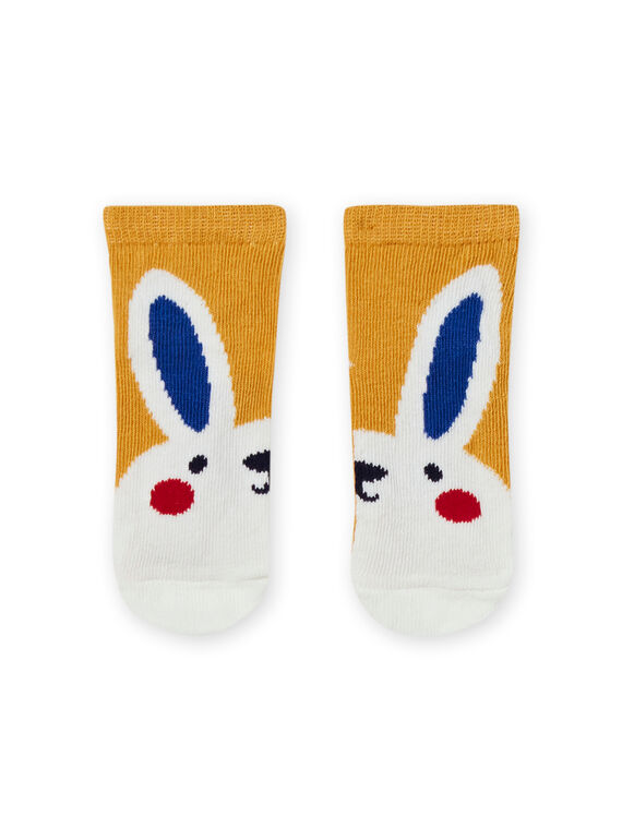 Gelbe Kaninchensocken für Baby-Jungen MYUMIXCHO1 / 21WI10J2SOQ117