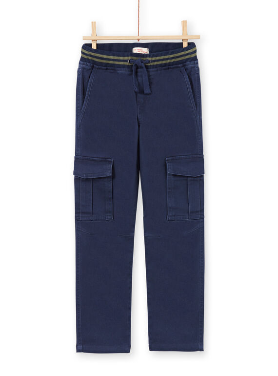 Dunkelblaue Hose für Jungen MOJOPAMAT1 / 21W90228PAN705
