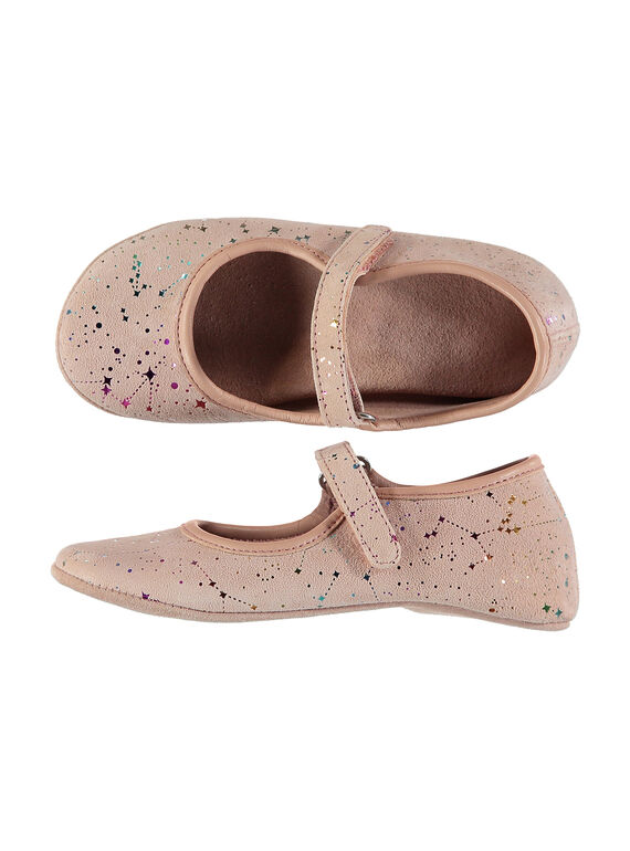 Ballerinaschuh aus Leder für Mädchen FFBELFILLE / 19SK3538D07030