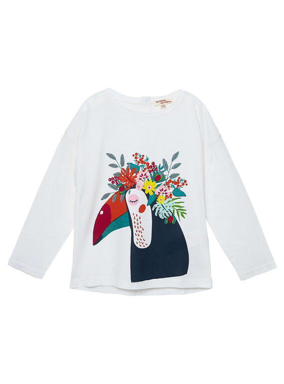 Naturweißes langärmeliges T-Shirt JACLOTEE2 / 20S90112TML001