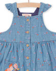 Denim-Kleid mit Blumenmuster RISUNROB1 / 23SG09K2ROBP274
