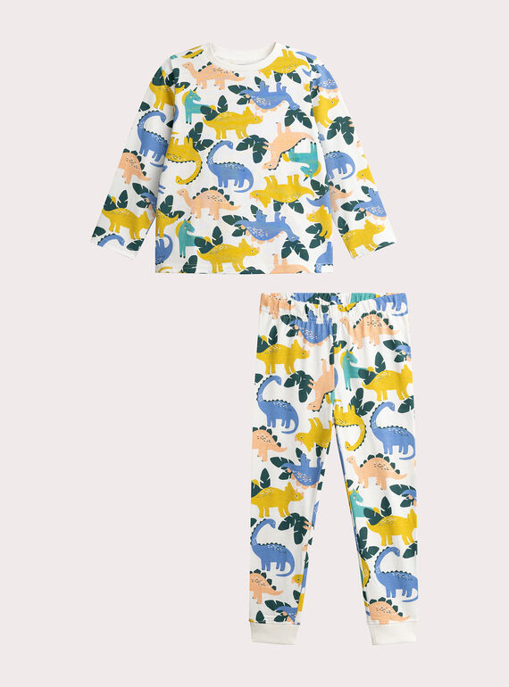 Pyjama mit Dinosaurier-Motiv für Mädchen oder Jungen  VEGOPYJMIX3 / 24WH1264PYJ001