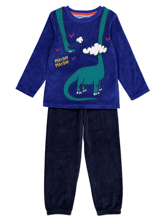 Blauer Samtpyjamas für Kinder Jungen GEGOPYJDIP / 19WH12N1PYJ703
