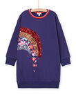 Sweatshirtkleid mit Regenbogenmotiv und Pailletten RAPUROB2 / 23S901L2ROB703