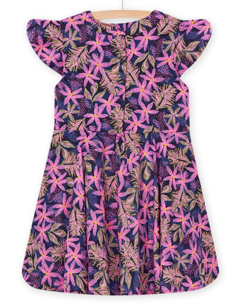 Bedrucktes fließendes kurzärmeliges Kleid PAKAROB2 / 22W901L1ROBC211