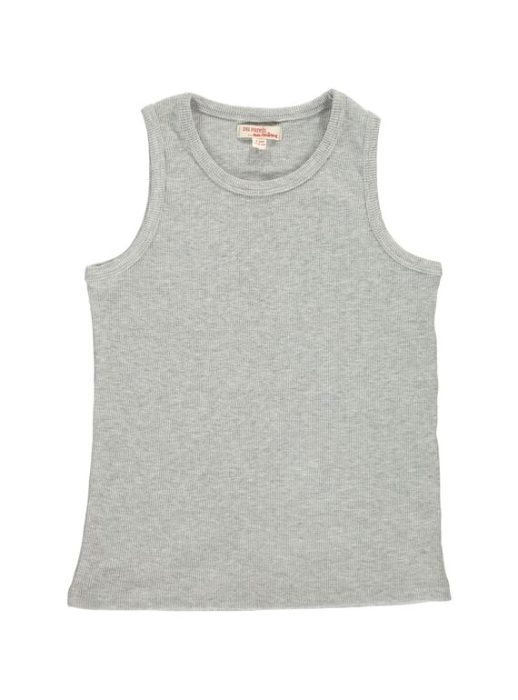 Boys' grey vest COJODEB10 / 18S902S3D27J908