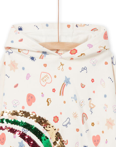 Kapuzen-Sweatshirt mit Fantasiemuster RAPURSWEA / 23S901L1SWE001